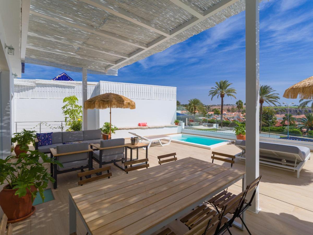 Pasitoblanco Porto Mare 44 Seaview Villa Private Heated Pool Pasito Blanco Exterior foto